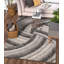 Tapis à poils longs gris foncé / gris clair Cobina-37328414