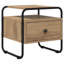 40 cm W Galvanised Steel Bedside Table-303585998