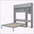 Wall Murphy Bed with Desk-592651322-592651320