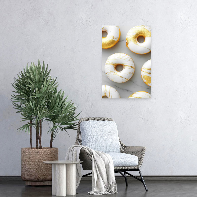 Art mural moderne Donuts, 24" H x 16" W
