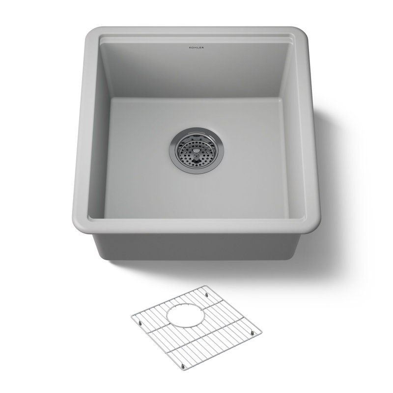 Billings Undermount Bar Sink, Gray