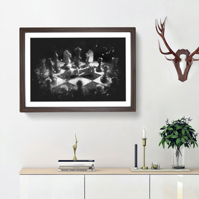 Chess Checkmate - Single Picture Frame Print on MDF