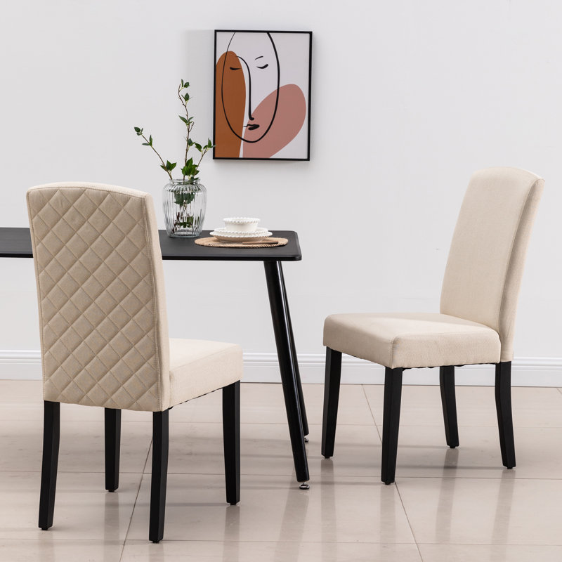 Chaise d'appoint rembourré, Beige