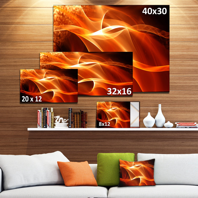 «Abstract Fractal Waves», impression sur toile tendue, H 8 po x l 12 po x p 1 po