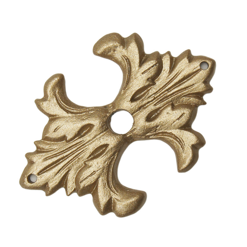 Acanthus medium escutcheon Renaissance style, Soft Gold