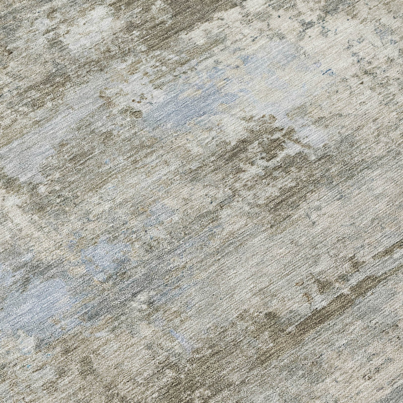 Machine Washable Indoor/Outdoor Kerwin ACN2370 Abstract Rug, Rectangle 10' x 14'