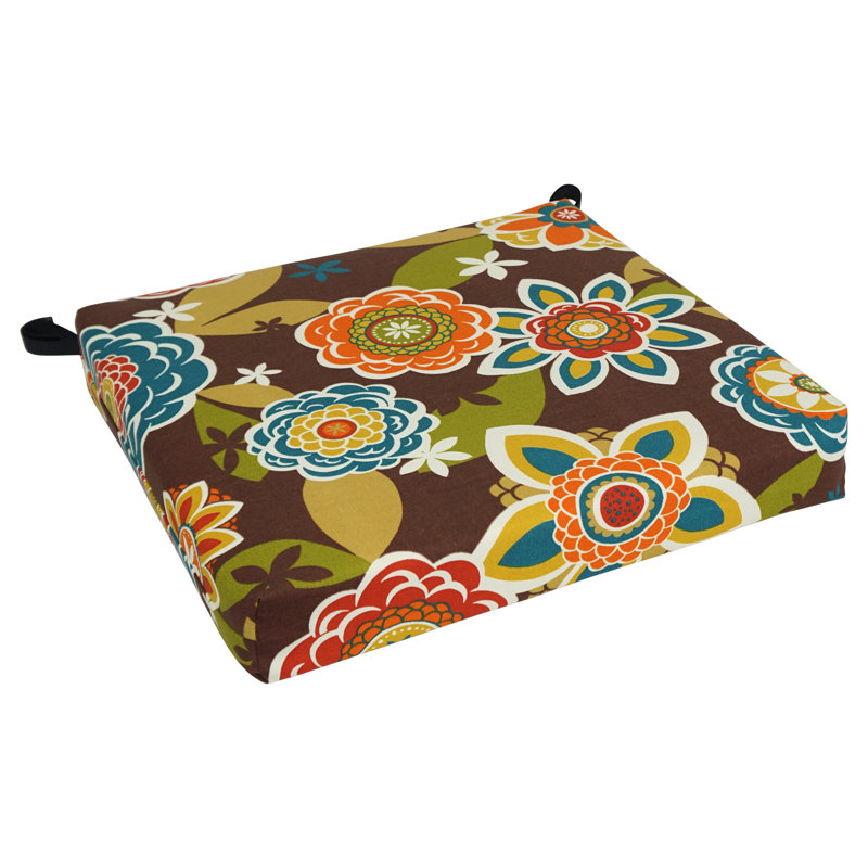 Outdoor 3'' Dining Chair Seat Cushion, Brown