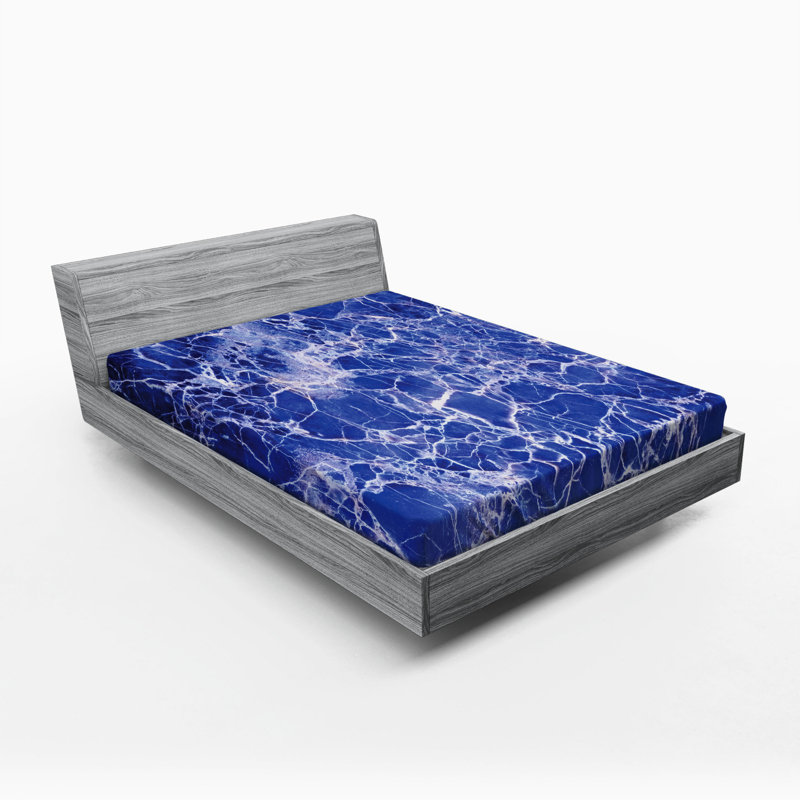 Microfiber Abstract Fitted Sheet, Full Fitted Sheet