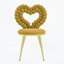 Chaise d'appoint unique en velours capitonné avec siège en métal brillant et siège moderne unique pour la décoration intérieure (ensemble de 2)-129462445