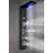 6-way Diverter Shower Tower Panel System with LED Rainfall Waterfall Shower Head, in Brushed Black-68169970