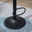 Nussbaum Swivel Upholstered Adjustable Height Counter Stool with Metal Frame-131468138
