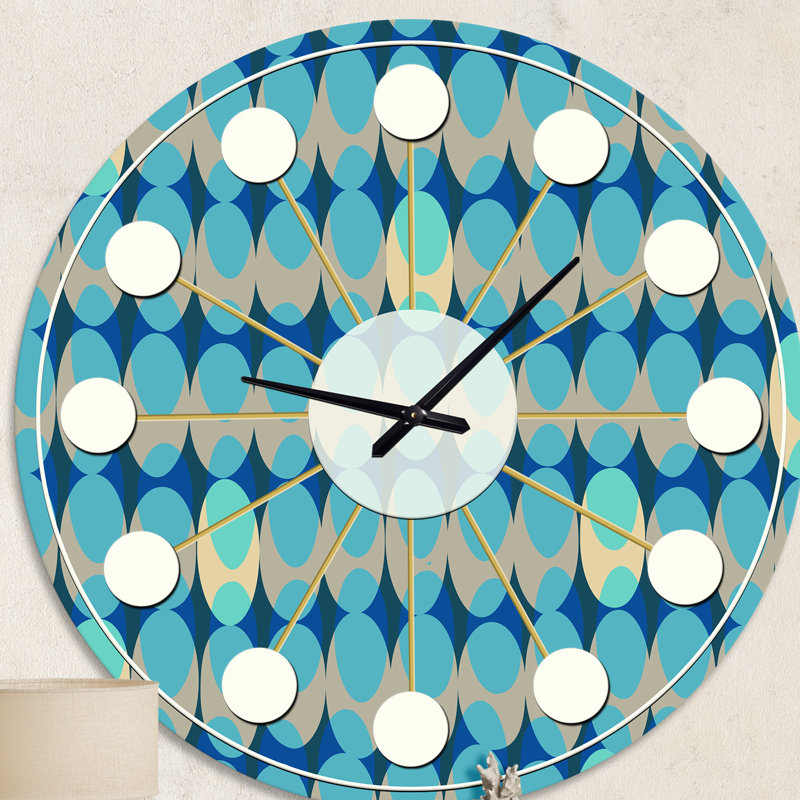 Horloge murale rétro Mid-Century, Moyenne