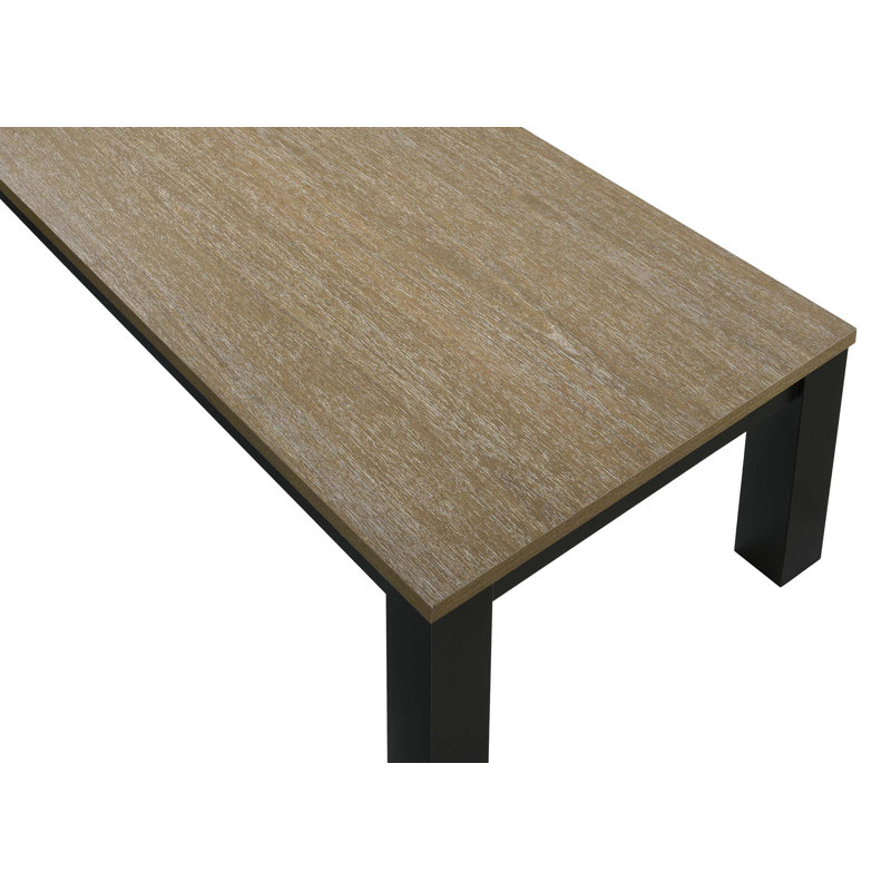 Ensemble de table de salon 3 pièces avec table basse et deux tables de bout assorties, Brun