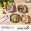 Ensemble de 6 bols en céramique avec poignées, bols à soupe et à salade de style bohémien, va au micro-ondes et au lave-vaisselle, vaisselle en porcelaine durable pour nouilles, pâtes et collations