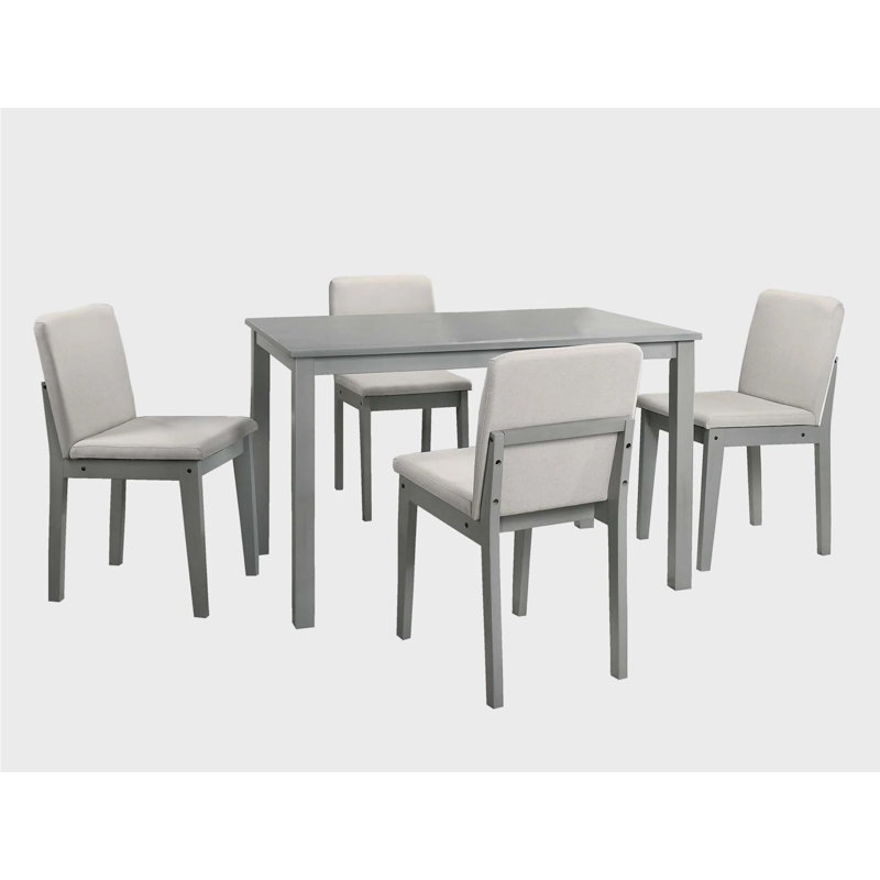 Ensemble de salle à manger rectangulaire Mehik L 47 po x l 30 po, gris
