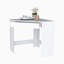Bureau de coin blanc spacieux avec tiroir