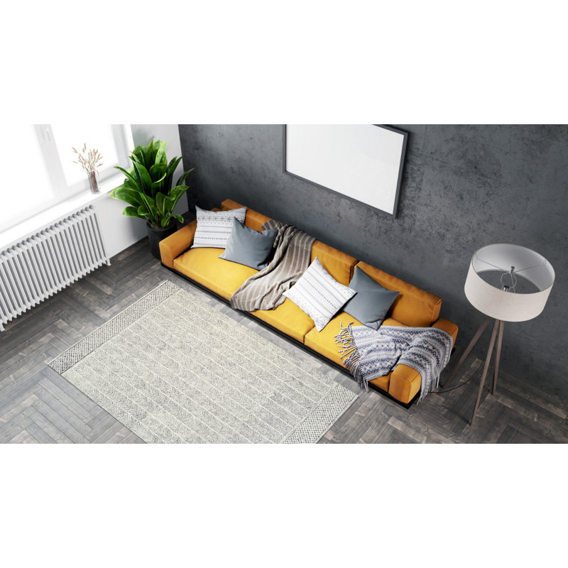 Tapis beige touffeté à la main Sophie Celia