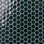 Carreau de mosaïque mural hexagonal en verre poli l 10,82 po x l 12,59 po Divine (0,94 pi2 / chaque)