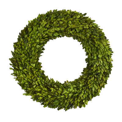 Easter Preserved Boxwood Real Greenery Wreath