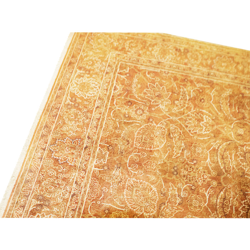High-Quality Hand-Knotted Rust Area Rug