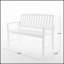 Banc d'extérieur durable en bois d'acacia de style campagnard, parfait pour la détente dans le patio et la cour