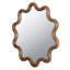 Miroir d'appoint en bois avec cadre unique