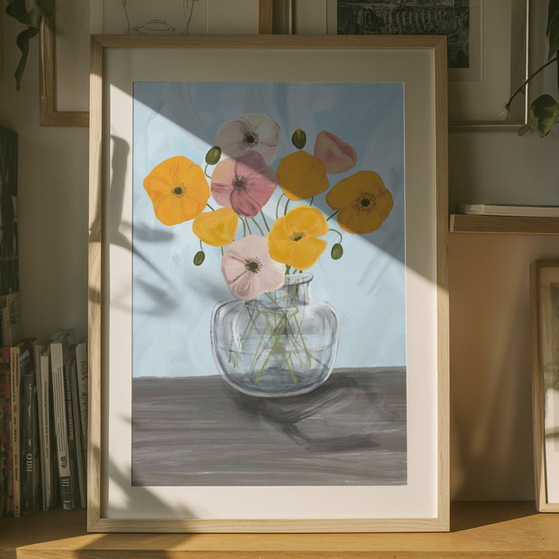 Wrapped Canvas Print, 121.92 cm H x 81.28 cm W, Blue