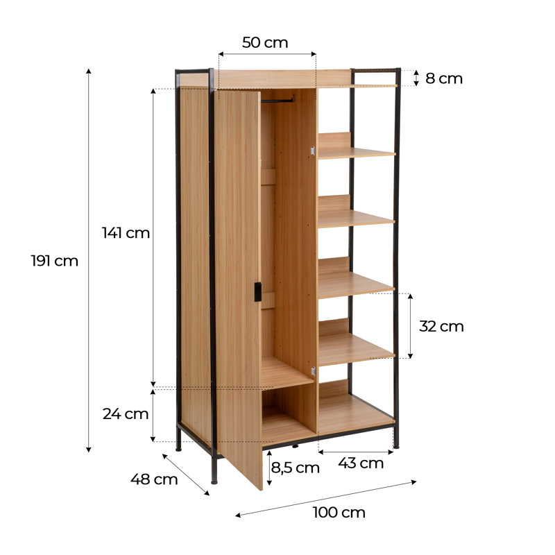 1 Door Wardrobe