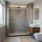 48" W x 72" H  Bright Chrome Sliding Shower Door Clear Glass