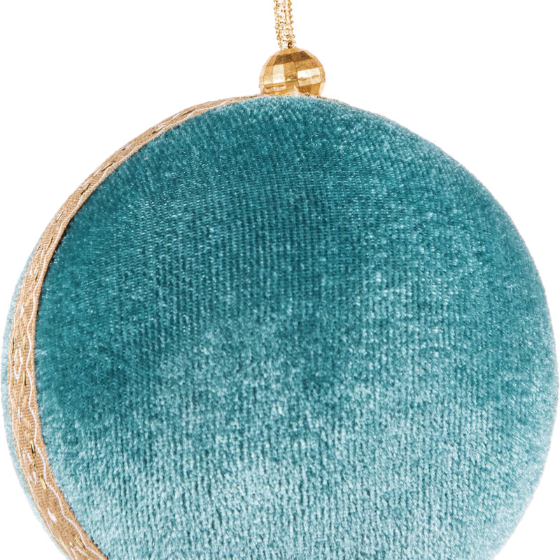 Velour Round Ball Ornament
