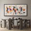Abstrait mécanique symphonique, formes et lignes géométriques encadrées sur toile-111176743-98042293