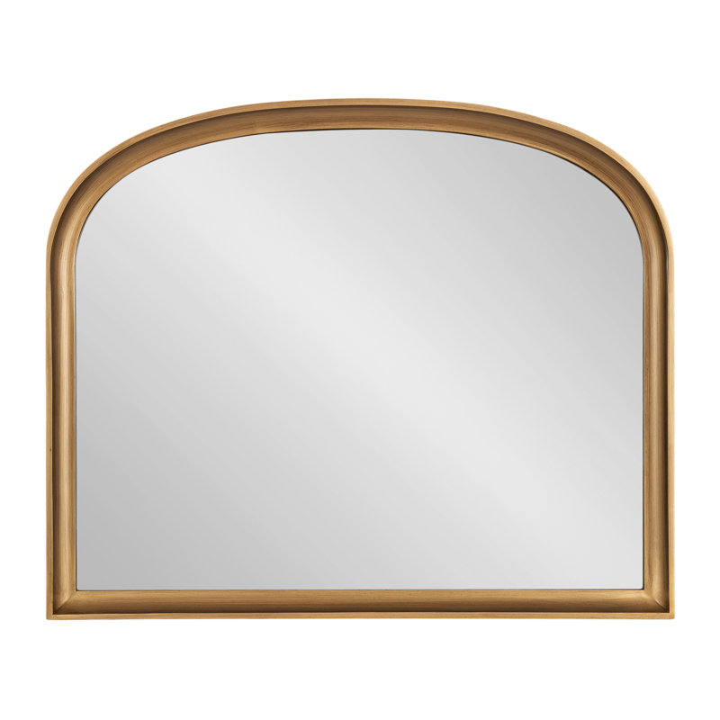 Arch Mirror, Gold, Manufactured Wood, 28" x 34"