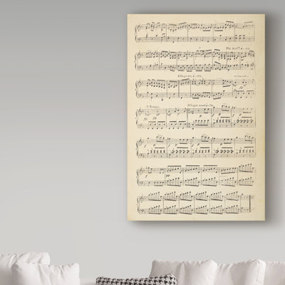 Notes de musique II - impression d'art graphique