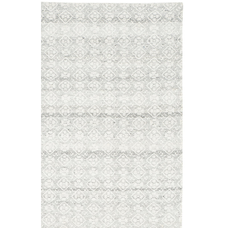 Sanders Hand Woven Wool Geometric Rug, Rectangle 4' x 6'