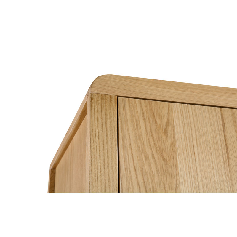 Bruner 2 Door Solid Wood Wardrobe
