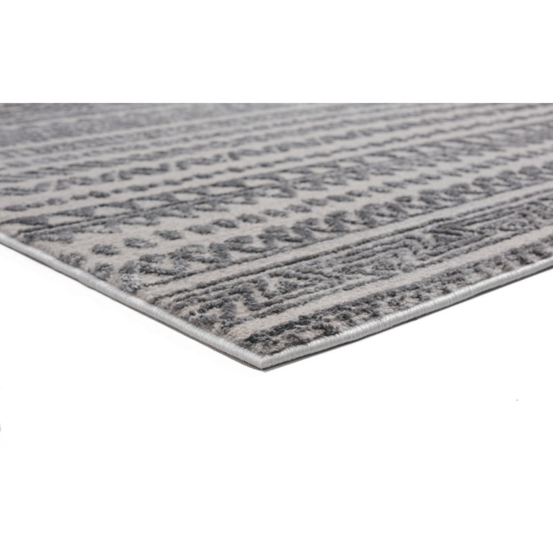 Tapis gris Emmeline, Rectangle 12 pi 6 po x 15 pi