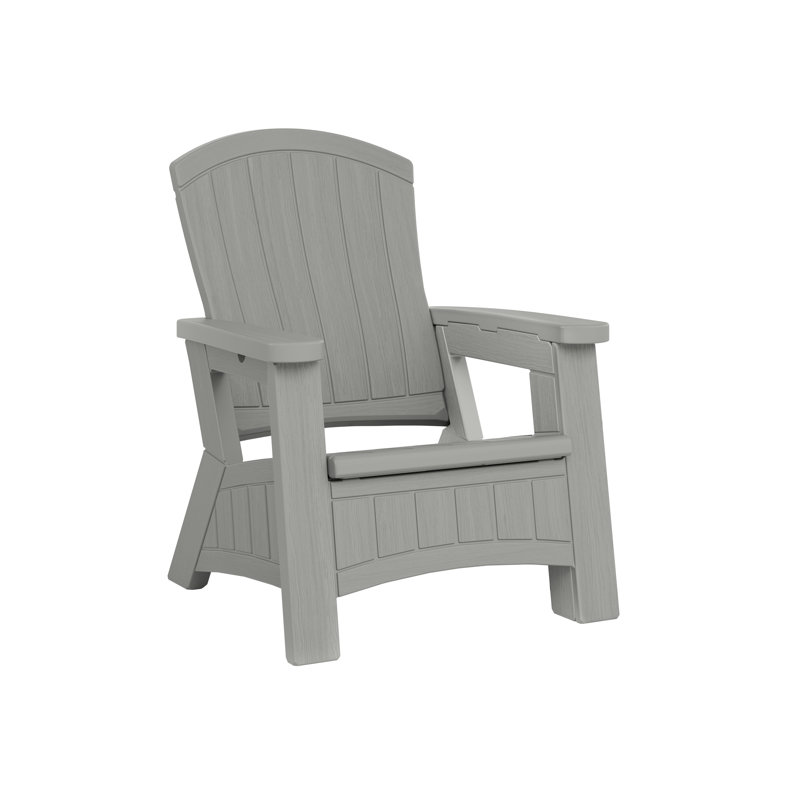 Chaise Adirondack en résine Suncast, Gris colombe