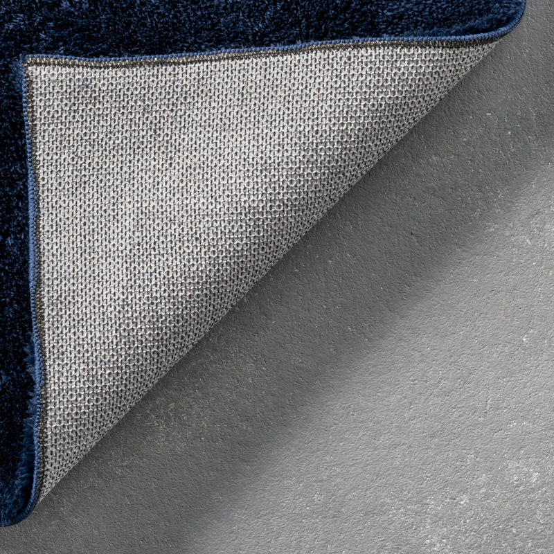 Loni Solid Machine Washable Shag Area Rug for Living Room Bedroom Dining Room Nursery, Runner 2'6" x 10'