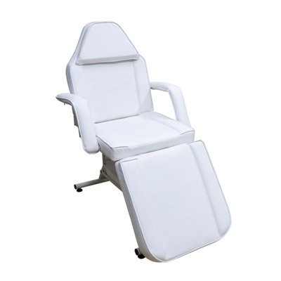 Adjustable Tattoo Spa Facial Salon Recliner, Adjustable 3-Section Lash Tattoo Bed, 72 Inches Facial Spa Chair For Artist Beauty Massage Salon