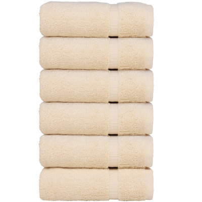 Ensemble de 6 serviettes en coton Wellston
