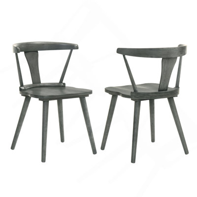 [Ensemble de 2] Chaises de salle à manger de ferme, chaises d'appoint pour la cuisine et la salle à manger, assemblage facile