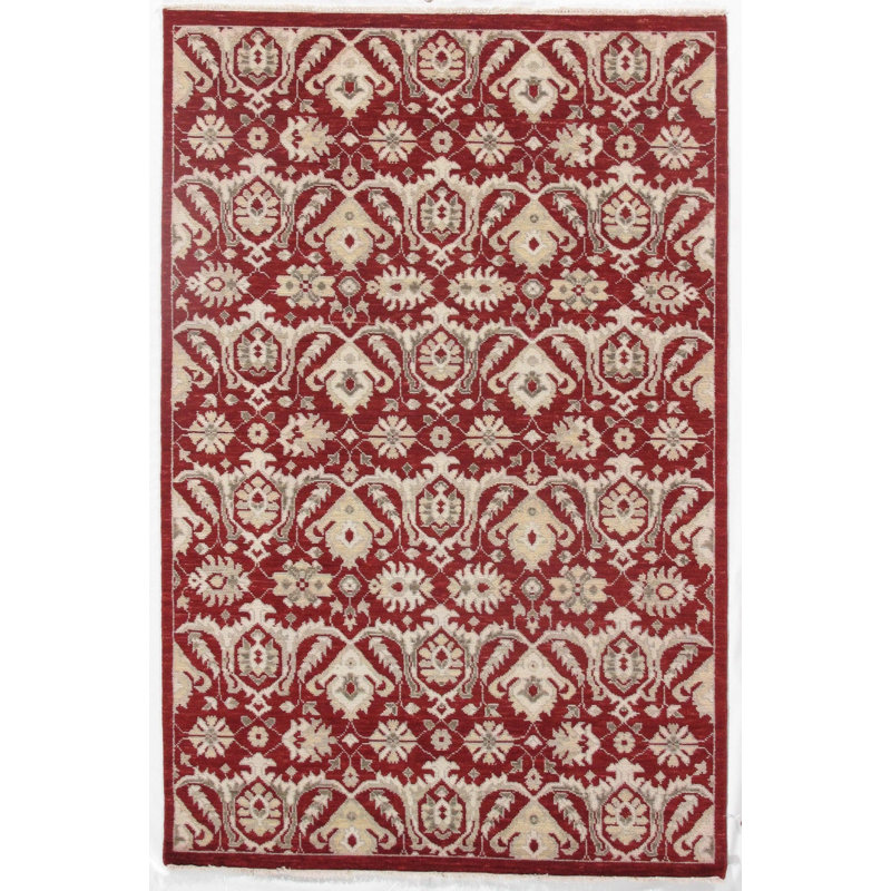 One-of-a-Kind 6' x 9'2" Hand Knotted Area Rug