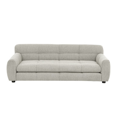 Vaughn Linen Upholstered Dog Sofa Bed with Armrests