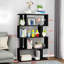 Versatile 4 Tier Storage Shelf S Shaped Bookcase Ideal For Display And Storage Enhancing Your Home Decor
