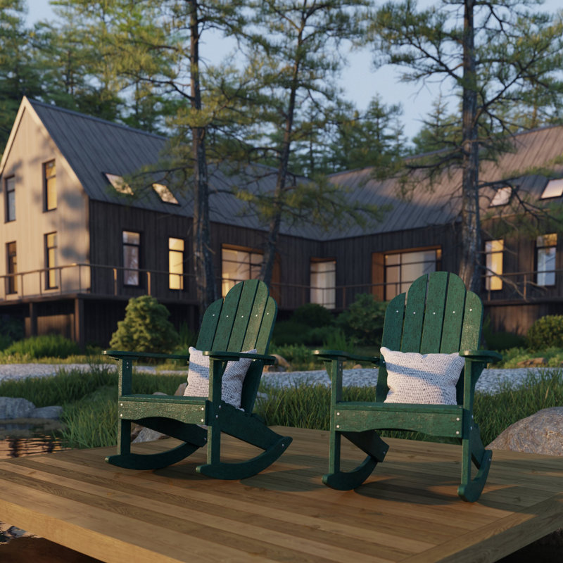 Chaise berçante classique Adirondack, Vert pelouse