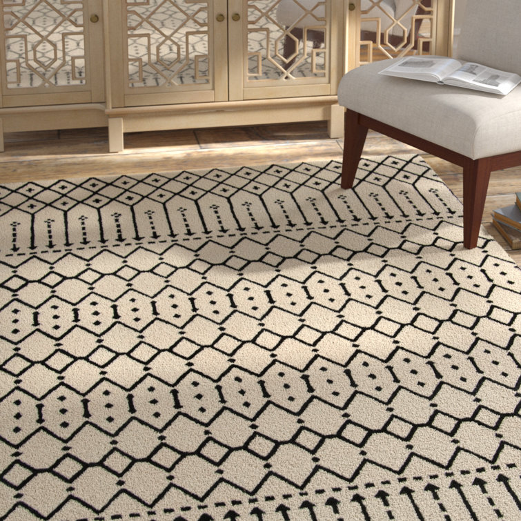 Griffiths Hand Tufted Wool Geometric Rug