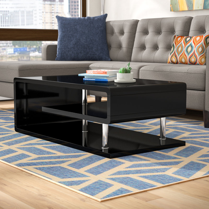 Gethin Single Coffee Table, Black