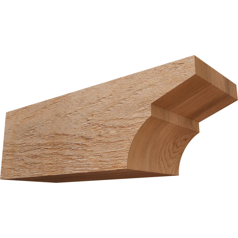 Monterey Rough Sawn Rafter Tail, Western Red Cedar, 6" H x 18" W x 6" D