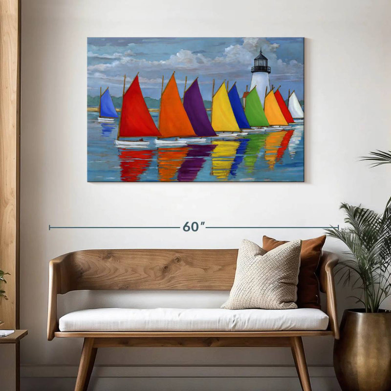Mehar Rainbow Fleet, 30" H x 45" W