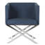 Fauteuil en polyester de 23,4 po Caycen-1239428480